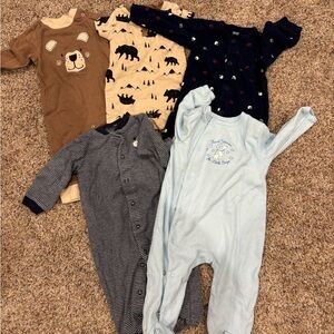 Carter's 6 month Button Pajamas bundle